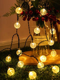 100 LED Solar Globe String Lights Fairy Outdoor Festoon Party Garden Decor