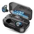 True Wireless Earbuds Bluetooth 5.0 IPX7 Waterproof with LED Display 6D Stereo