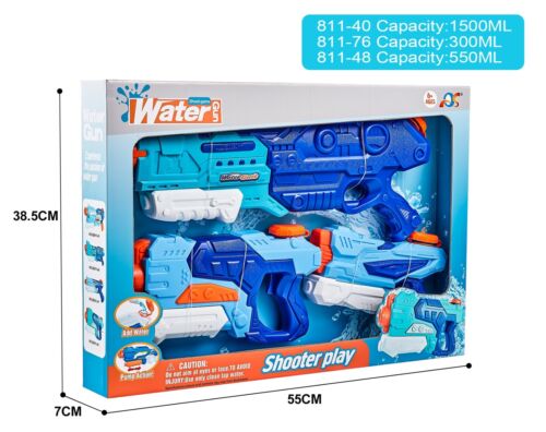 WATER GUN POOL TOY PUMP ACTION 1.2LTR POWERFUL WATER SPRAY SHOOTER KIDS POOL TOY