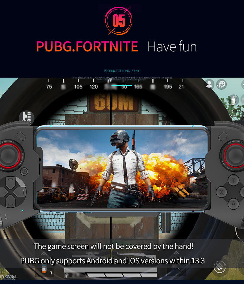 Mochute 060 Stretching Bluetooth Game Controller for Android and Iphone