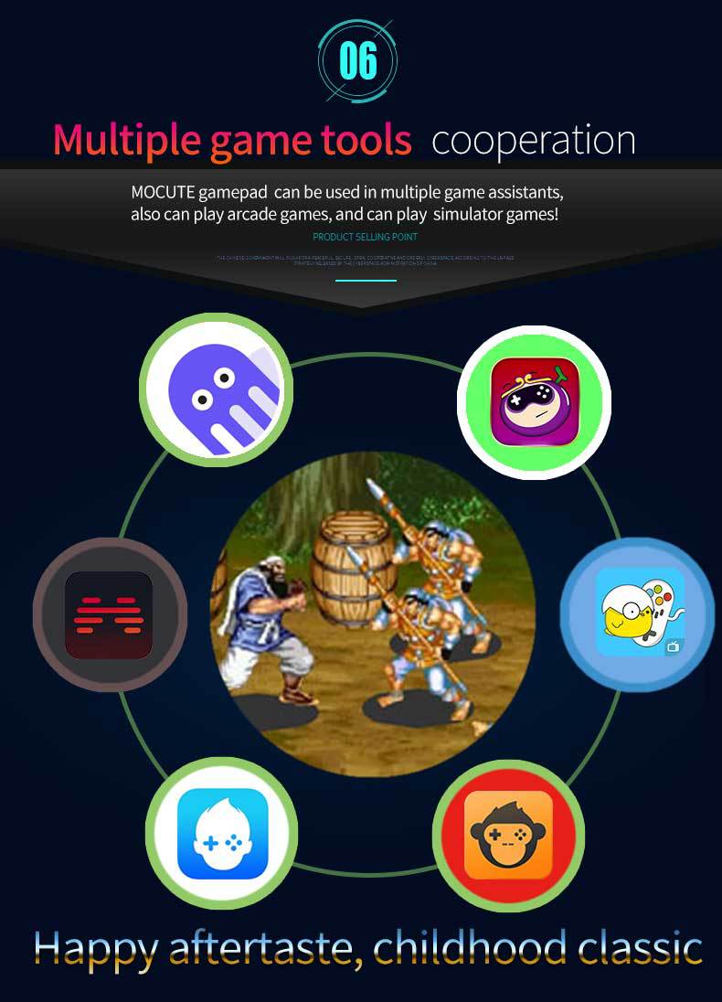 Mochute 060 Stretching Bluetooth Game Controller for Android and Iphone