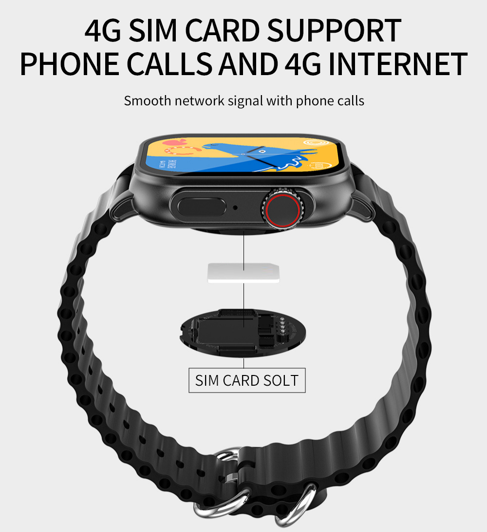 Global 4G Ultra Smart Watch 2.0 inch Screen
