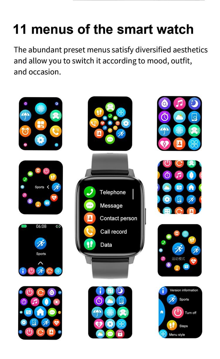 DTX MAX 1.9 Inch HD Display IP68 Waterproof NFC Payment Factory OEM Smart Watch