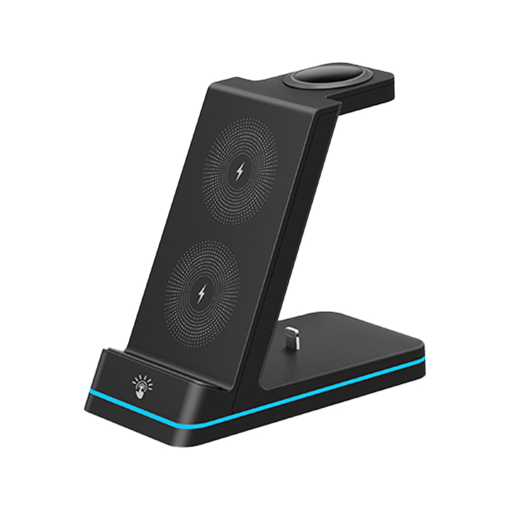 3 in 1 wireless charger for Iphone, Android Smart phone and Watch Stand
