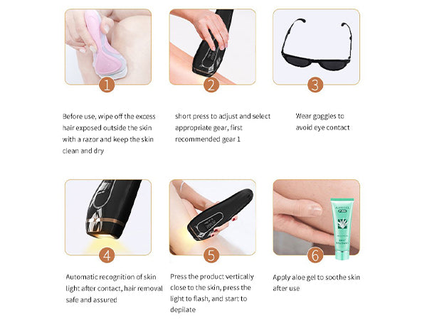 PANDOLA Professional IPL Laser Epilator Long Term Hair Removal Device