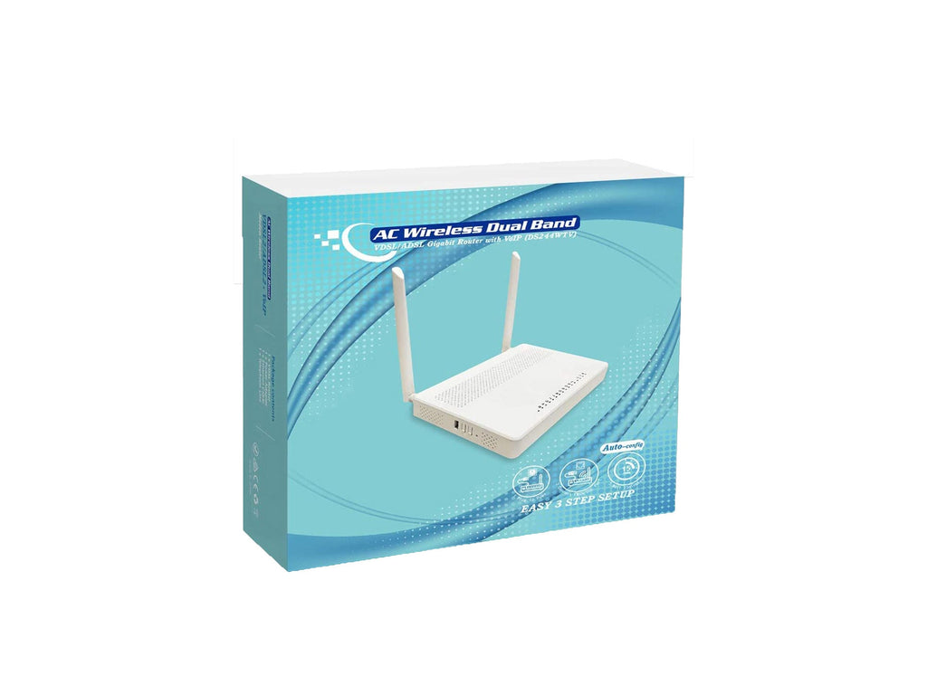 BDI AC1200 Wireless Dual Band VDSL/ADSL Modem Router with VoIP