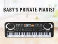 61 Key Electric Piano With Microphone Electronic Keyboard Kids Musical Piano Toy