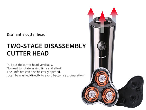 BDI Men Rechargeable Electric Rotary Shaver