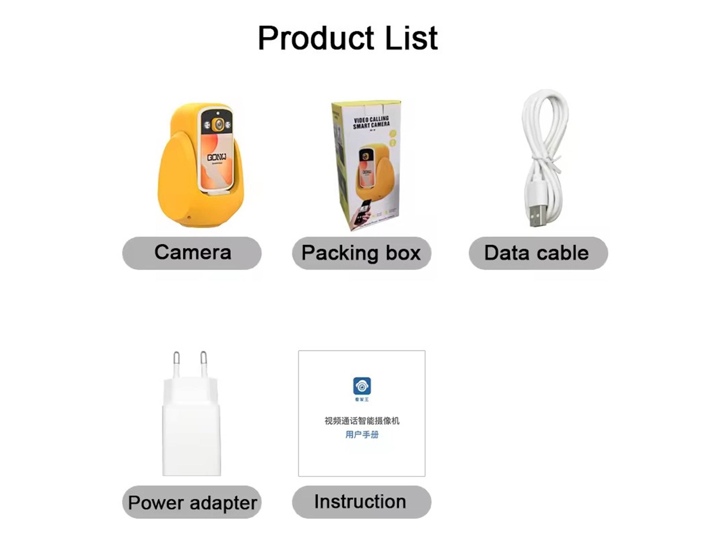 Two way Video Calling Camera with HD Screen