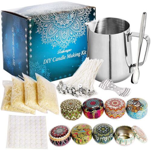Candle Making Kit Diy Candle Craft Tool Set Pouring Pot Wick Wax Gift AU