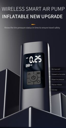 Car Tire Air Inflator Portable Tyre Electric Pump Cordless with USB Rechargeable