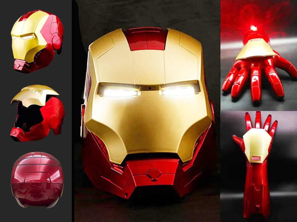 Wearable Cosplay Super Hero Helmet or Right Arm -- IRON MAN