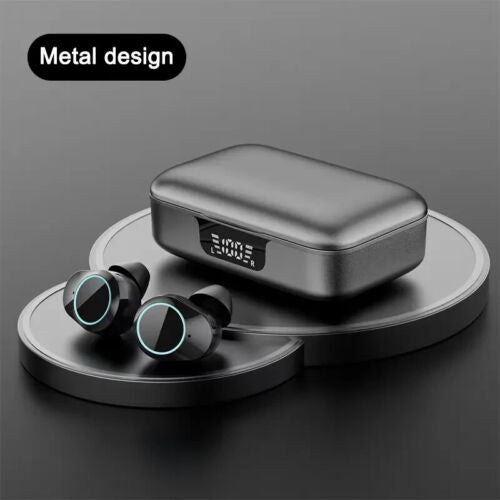 G02 Pro Metal TWS Earbuds Wireless with 3350mAh Power IPX7 Waterproof Type c LED