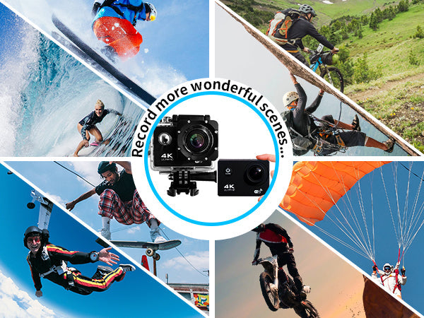 BDI 4K HD Sports Action Camera with Wi-Fi & Remote