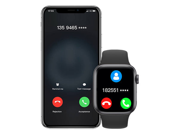 BDI Extremely Narrow Edge Large Screen Smart watch -- Black