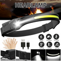 Night Buddy  LED Headlamp Head Torch Hiking Camping Outdoor Waterproof
