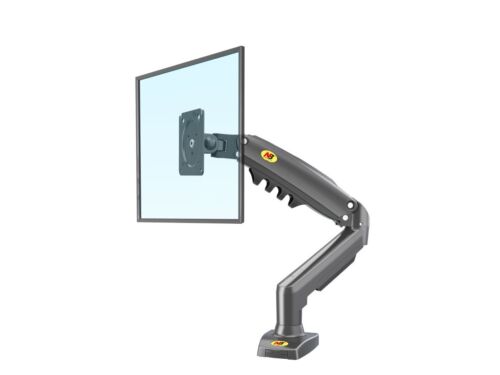 Monitor Stand Arm Mount Desk Holder Single Gas Spring Bracket to 9 kg VESA
