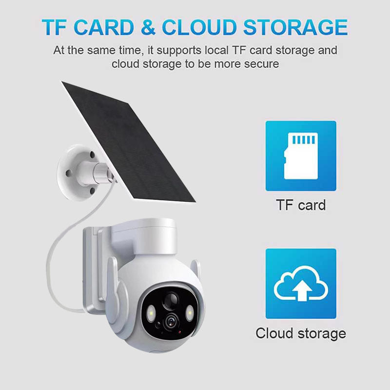 New AI Outdoor Waterproof Solar 3MP WiFi PAN/TILT Scurity Camera (Include 32G TF Card£©