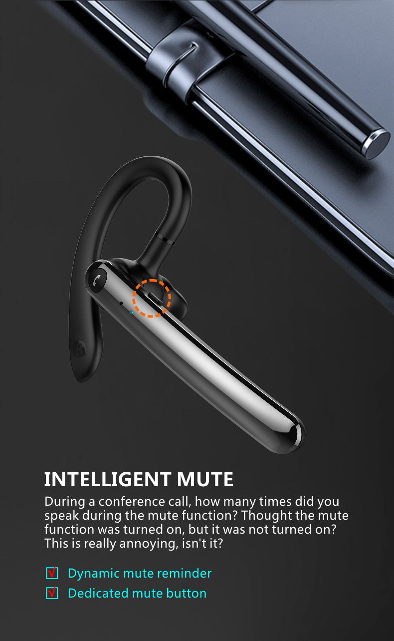 Business Bluetooth Wireless Headphones with Mic & ENC