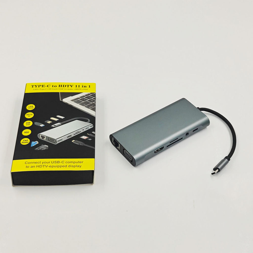 Mindpure 11-in-1 USB-C Multi-Function Laptop Docking Station