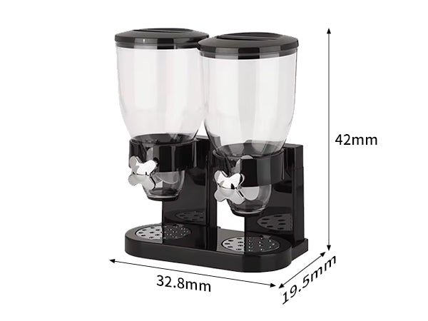 BDI Large Double Cereal Dispenser Dry Food Grains Containers Nuts Storage Container