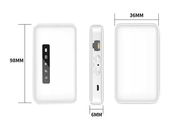 BDI Portable 4GX LTE Wi-Fi Router with Ethernet Port