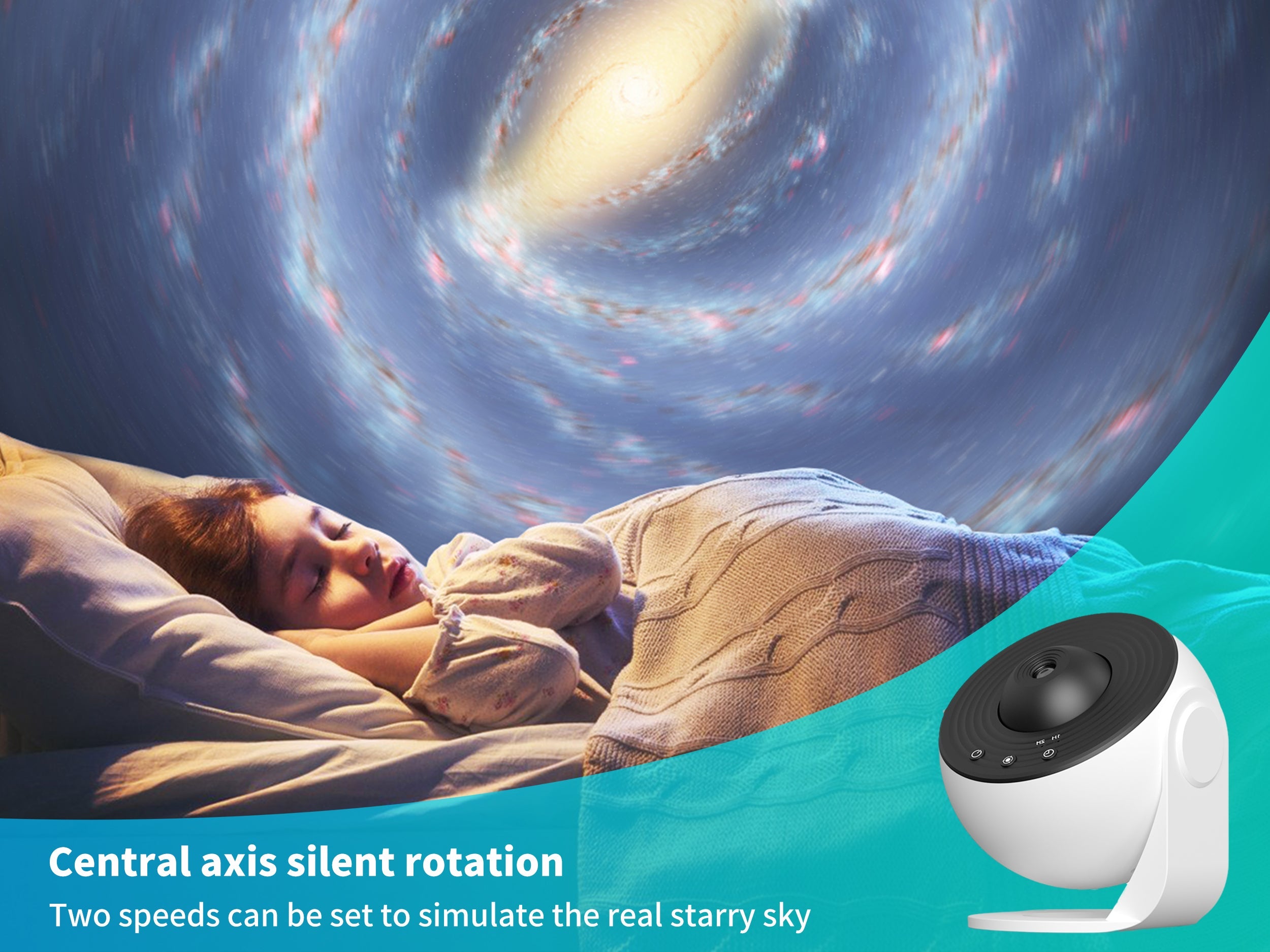 Galaxy Star Projector Light Planetarium Projector 360 Degree Galaxy Projector for Room