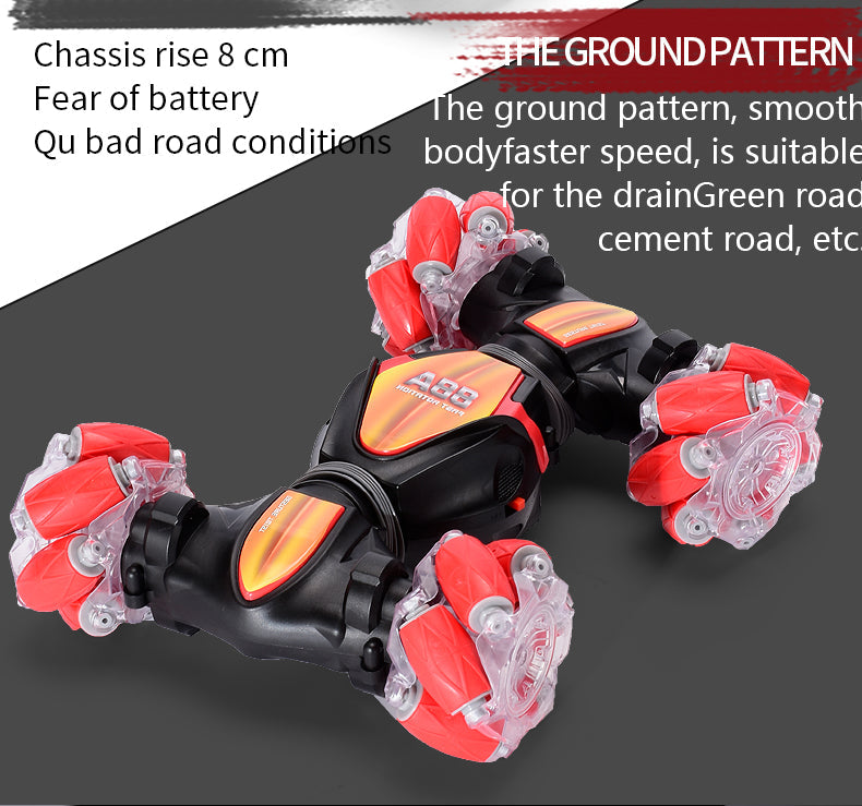 RC Stunt Twist Deformation Car -- Blue