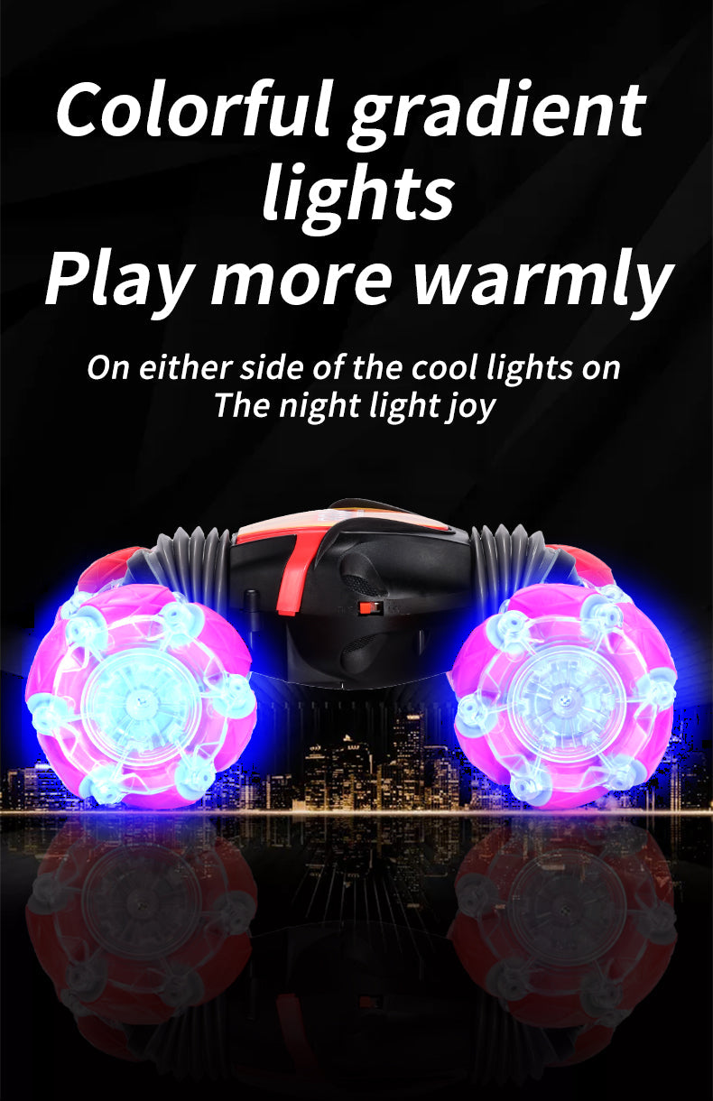 RC Stunt Twist Deformation Car -- Blue