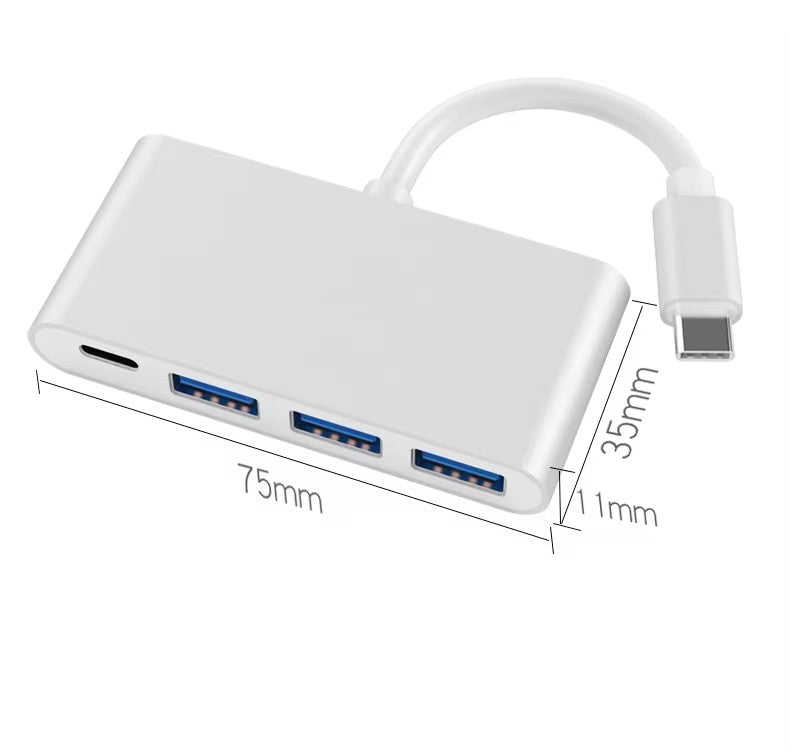 High-Speed Aluminum USB 3.0 Multi-Port Adapter with Multiple Interfaces