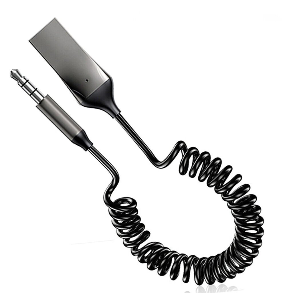 Bluetooth 5.0 AUX Receiver Adapter for Wireless Audio Streaming and Hands-Free Calling