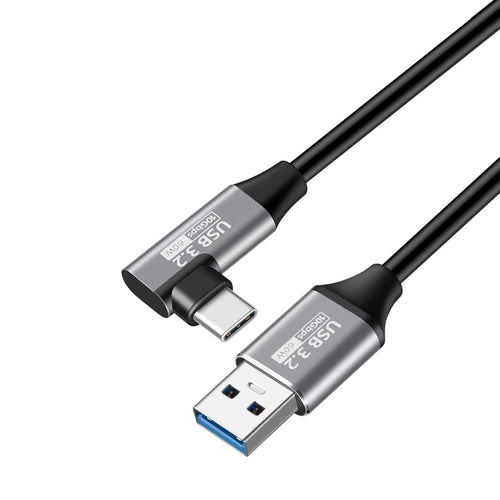 5A Fast Charging Nylon Braided Right-Angle Type-C Cable (USB3 to C)