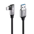 5A Fast Charging Nylon Braided Right-Angle Type-C Cable (USB3 to C)