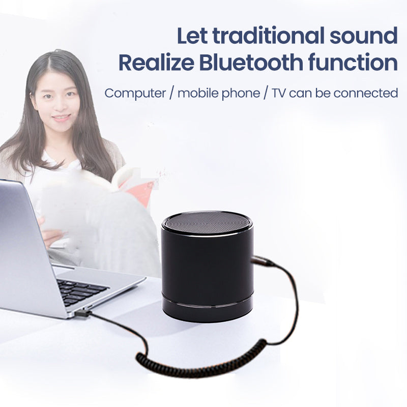 Bluetooth 5.0 AUX Receiver Adapter for Wireless Audio Streaming and Hands-Free Calling