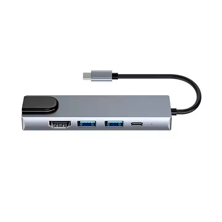 Type C 5-in-1, 5-port USB 3.0 Hub, Supporting HDTV and LAN Connections