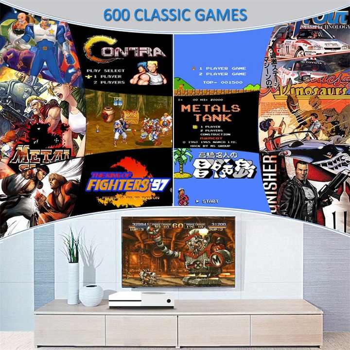 M8 4K HD TV Game Console with Dual Controllers - Ultimate Gaming Experience