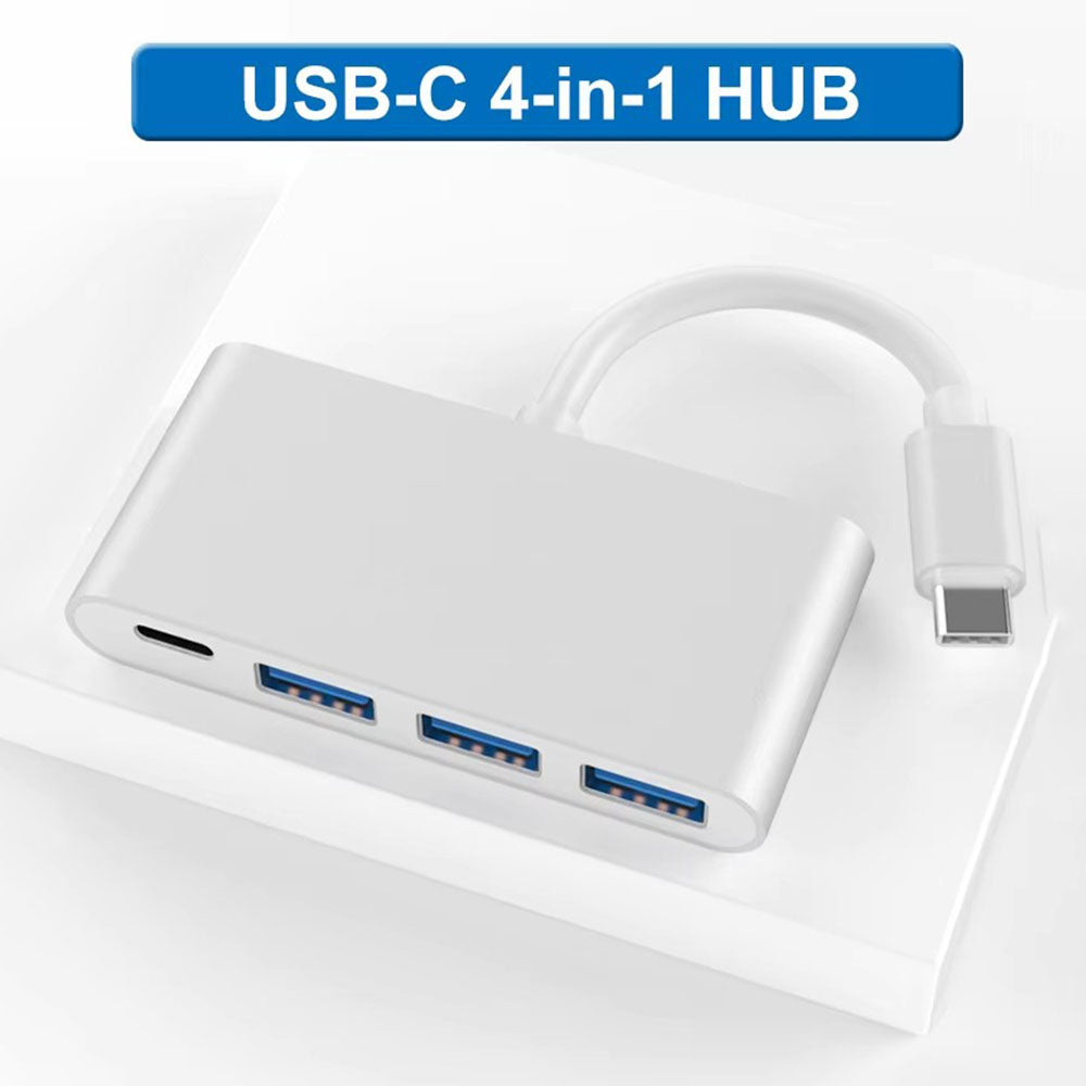 High-Speed Aluminum USB 3.0 Multi-Port Adapter with Multiple Interfaces