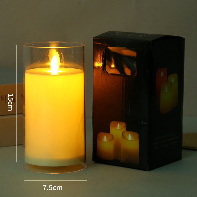 LED Electronic Glass Candle