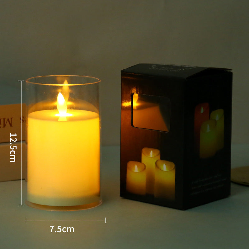 LED Electronic Glass Candle