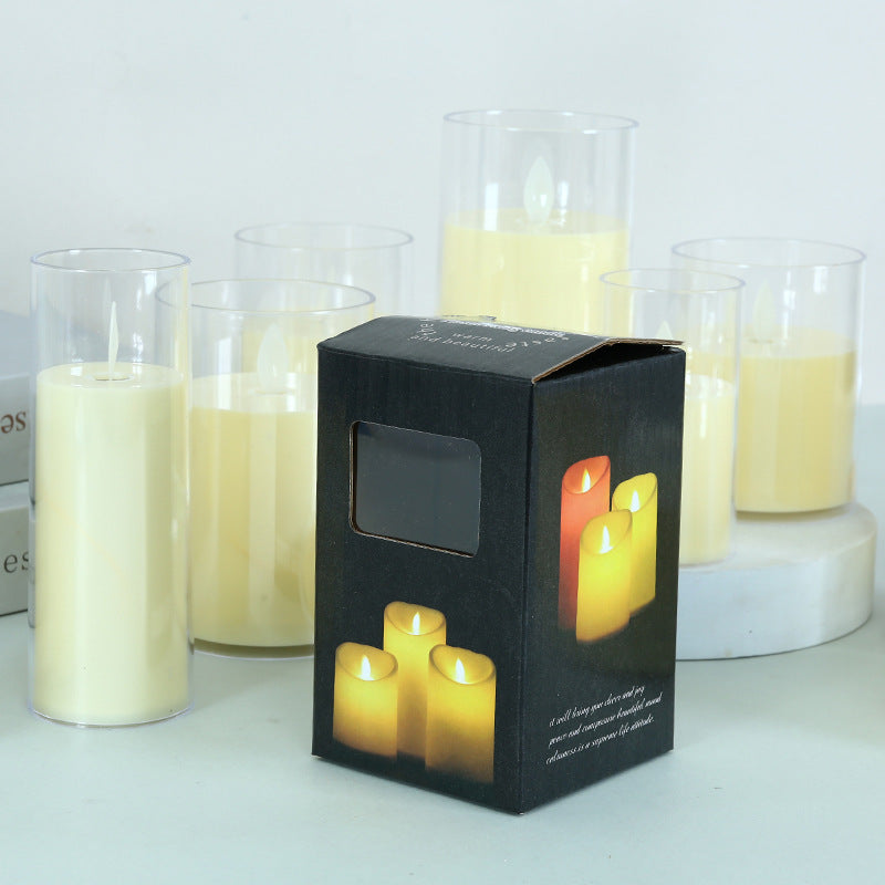LED Electronic Glass Candle