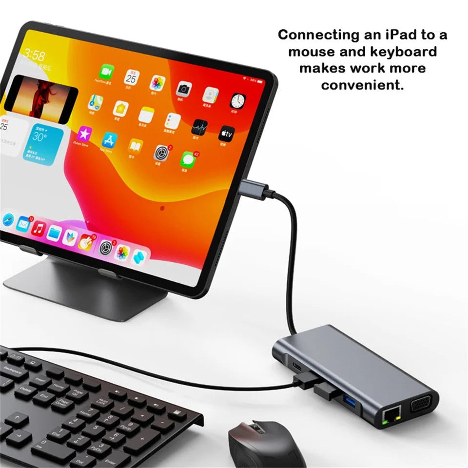 Mindpure 11-in-1 USB-C Multi-Function Laptop Docking Station