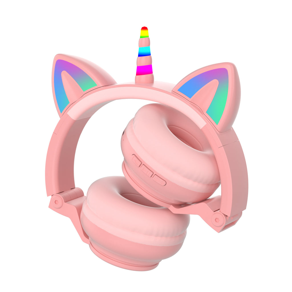 Wireless Bluetooth Gaming Unicorn Headset Stereo PC Headphone Microphone
