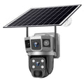 Outdoor Waterproof Solar 4MP Triple View Low Power WiFi PAN/TILT Security Camera (Include 32G TF Card£©