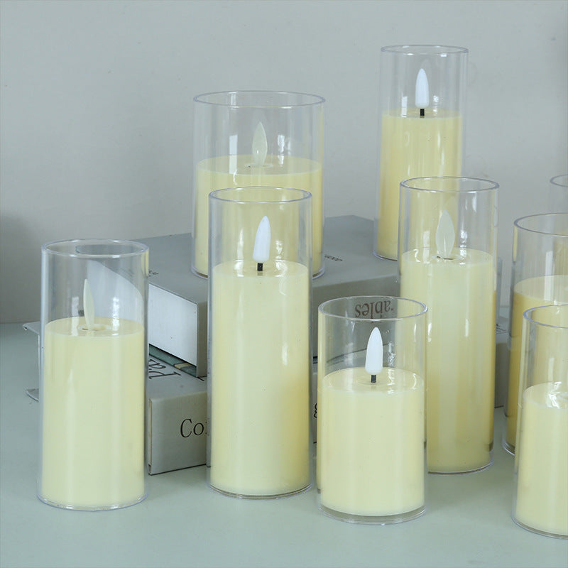 LED Electronic Glass Candle