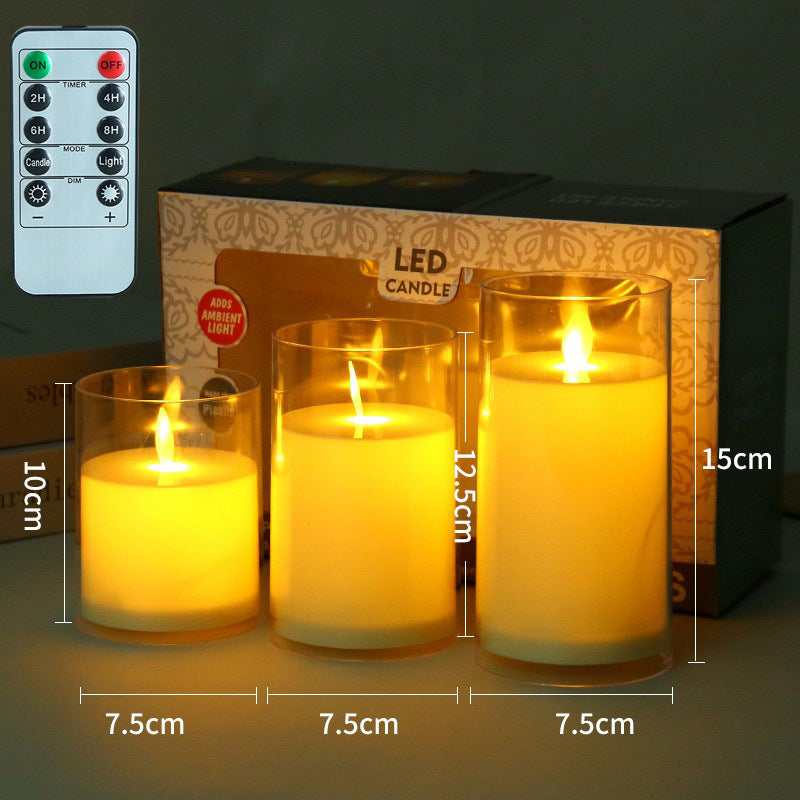 LED Electronic Glass Candle